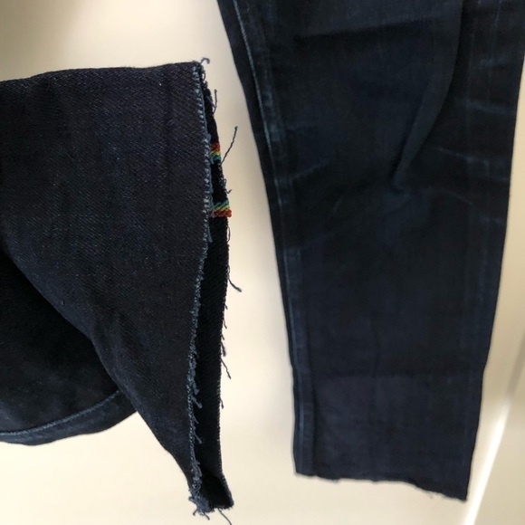 Gustin Blue Skinny Raw Button Fly Selvedge Jeans 30 - Picture 10 of 12
